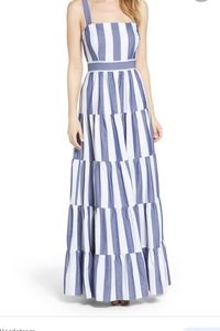 Eliza J- Striped Maxi Dress